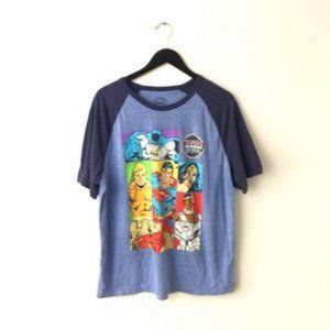Justice League of America DC Comics Raglan Graphic